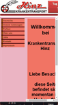 Mobile Screenshot of krankentransport-hinz.de